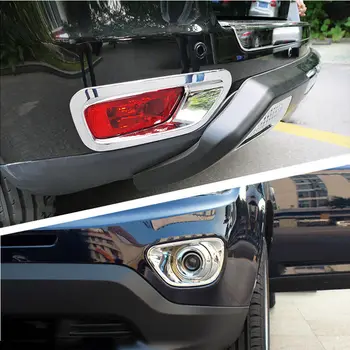 

Fit For Jeep Compass 2011-2016 Chrome ABS Car Front Rear Fog Light Lamp Cover Trim Bumper Bezel Car Styling