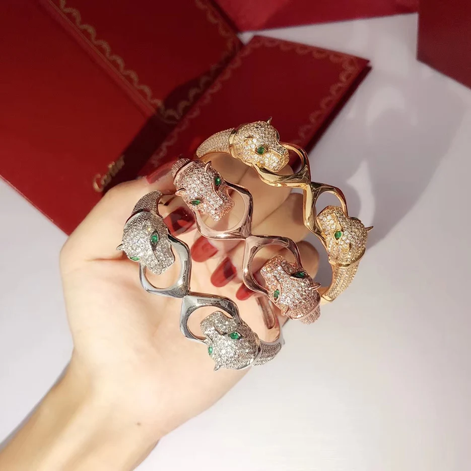 

Fashion jewelry. New S925 silver round, leopard couple bracelet. Luxury accessories. Party. Overbearing, personality. men,women