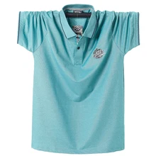 Брендовая 95% Хлопковая мужская рубашка поло, высокое качество, рубашка для гольфа, 3D вышивка, буквы, короткий рукав, летняя рубашка размера плюс M-5X, YA244