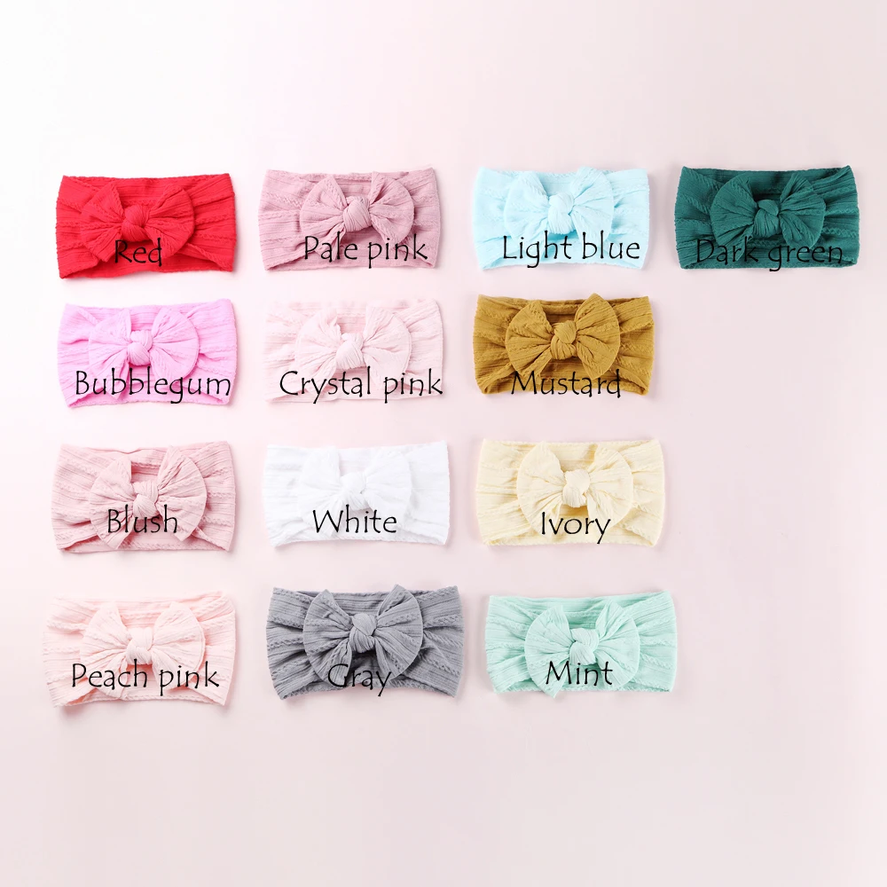 30-pcs-lot-cable-knit-nylon-bow-headwraps-classic-knot-wide-nylon-headbands-kids-girls-hair-accessories