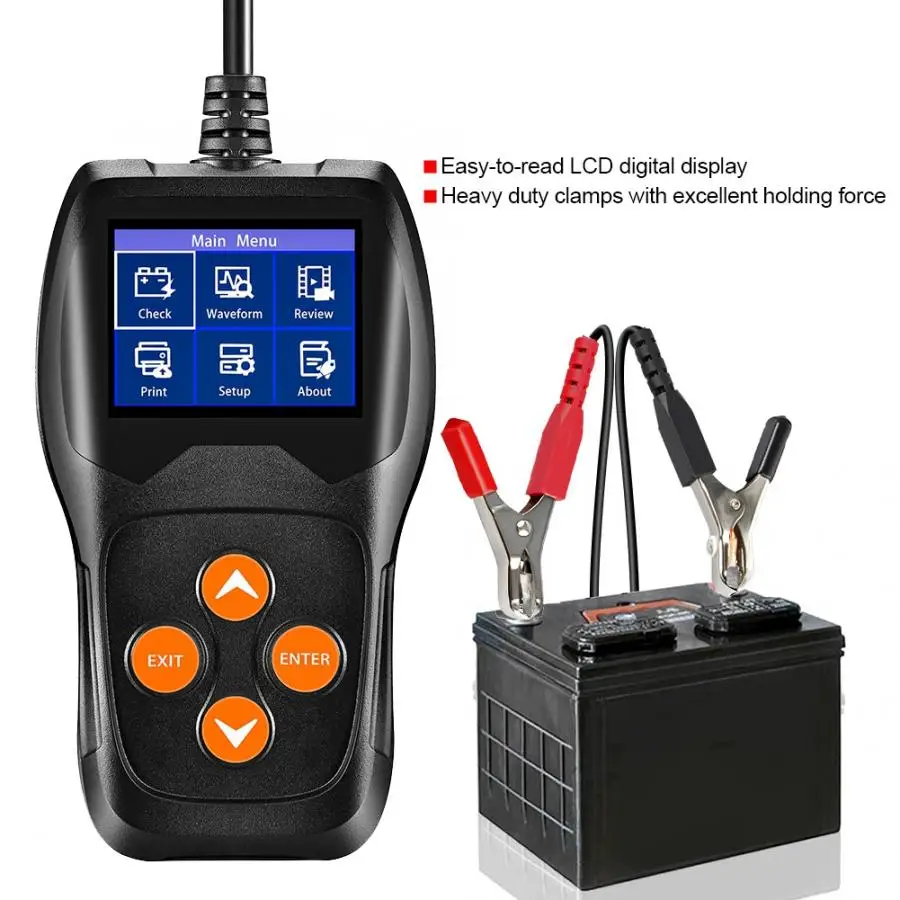 

12V Auto Car Battery Tester LCD Digital Display Electricity Analyzer Diagnostic Tool auto battery tester to test 12V batteries