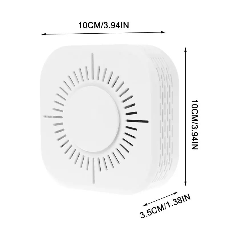 Белый умный беспроводной Wi-Fi дымовой детектор пожарной сигнализации датчик температуры для домашней безопасности гаджеты дистанционного управления