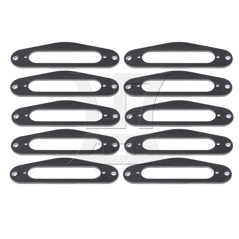 

Yibuy 10x3.2cm Black PVC 3 Ply Guitar Single Coil Pickup Mounting Ring Replacement Pack of 10