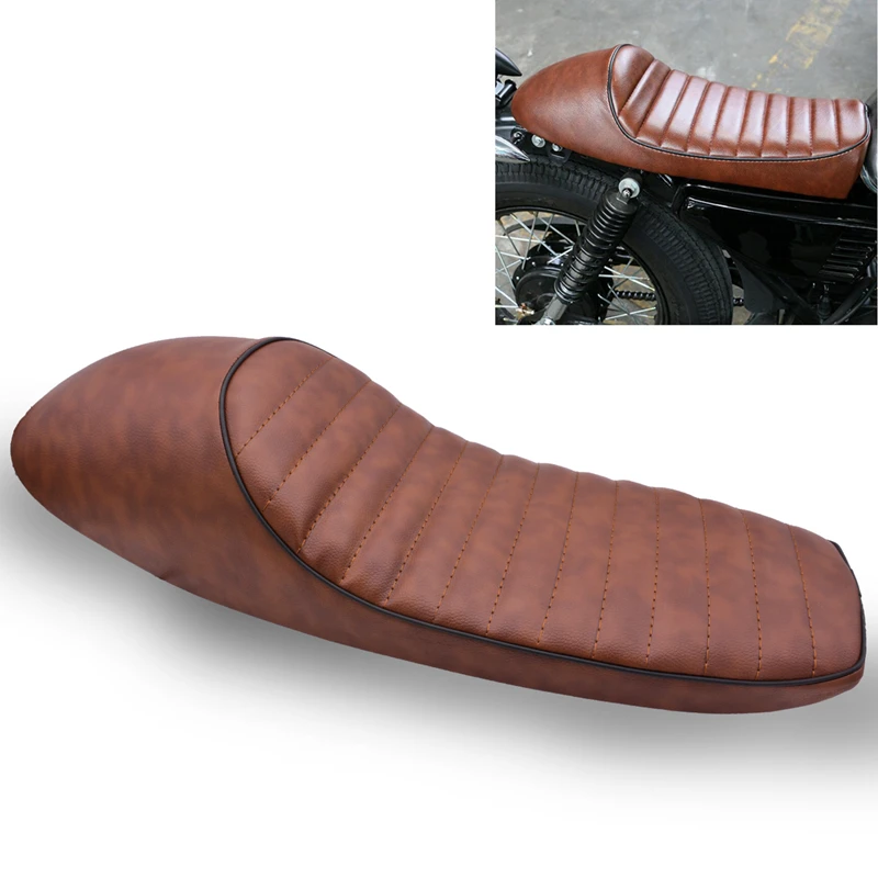 Moto Cafe Racer Seat Hump 24.5 Pollici Sedili Da Sella Vintage Per Honda Cb Gb Gl Cbr Suzuki Gs Yamaha Xj Xj550 Xt500 Xs650