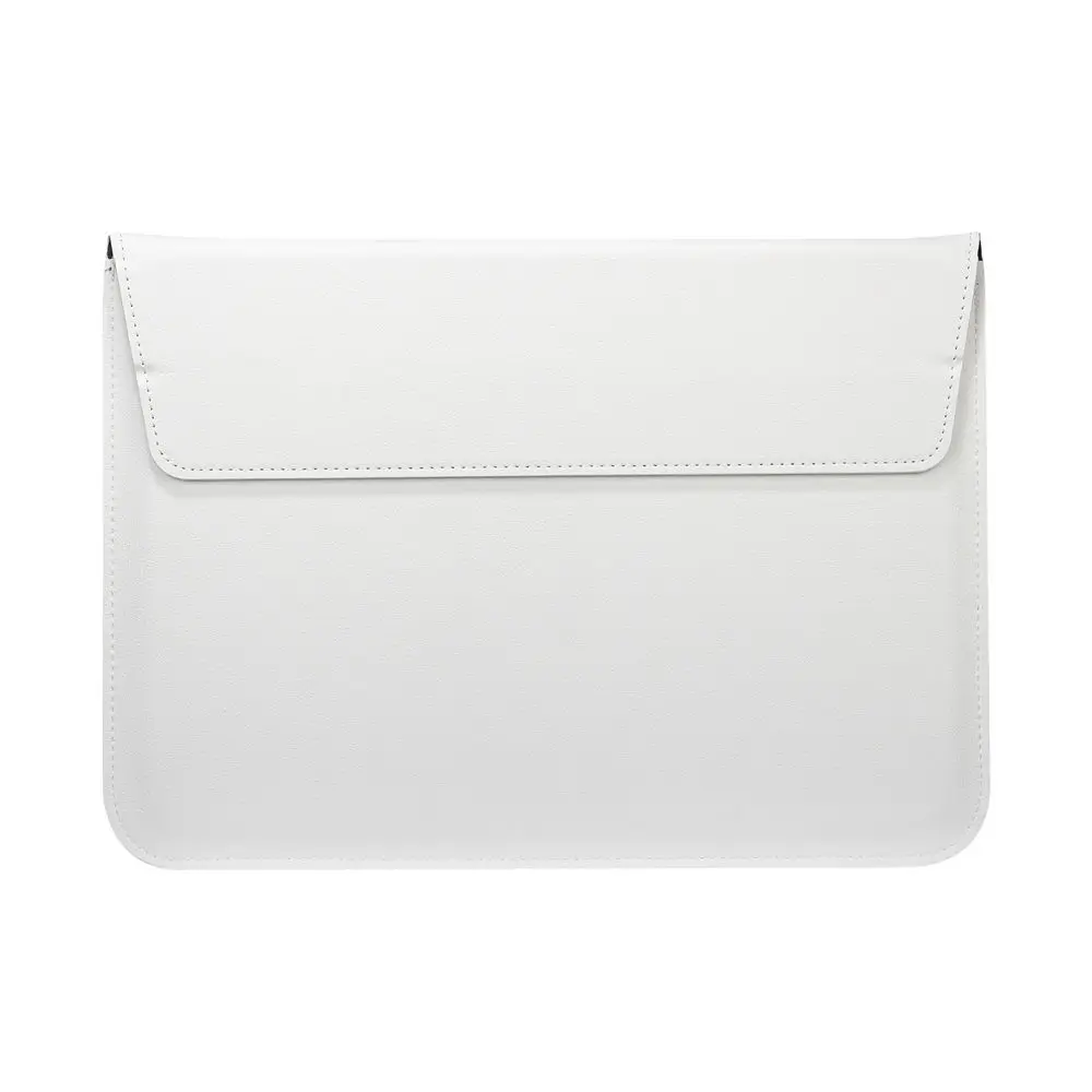 Тонкий кожаный чехол для MacBook 1" 12" 1" 15" Air retina - Цвет: White