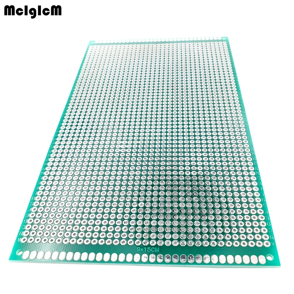 

1pcs 9x15 cm PROTOTYPE PCB 2 layer 9*15CM panel Universal Board double side 2.54MM Green