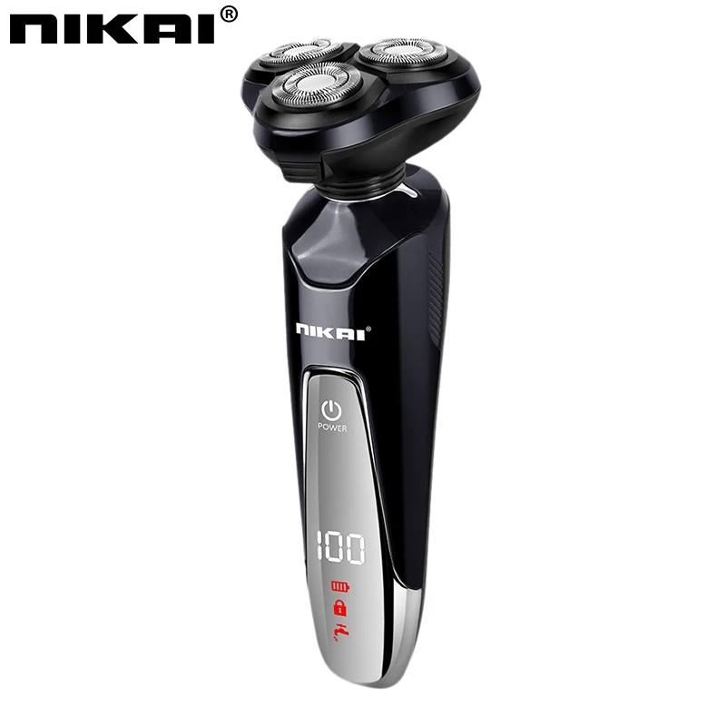 

Nikai Men Washable Rechargeable Electric Shaver Electric Shaving Beard Machine Razor Rechargeable Eu Plug