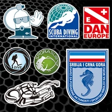 Autocollants de plongée sous-marine | Étiquette de voiture, de sport et de plongée, SPORACUB DAN EUROPE, queue de fenêtre automobile, autocollants en vinyle pour moto 3M