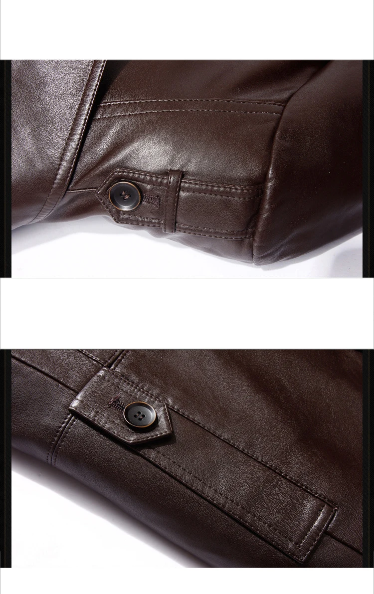 AYUNSUE Искусственная кожа куртка Для мужчин пальто 3XL Для мужчин брендовая куртка из искусственной кожи Зимние флисовые теплые толстые casaco social masculino LX2014