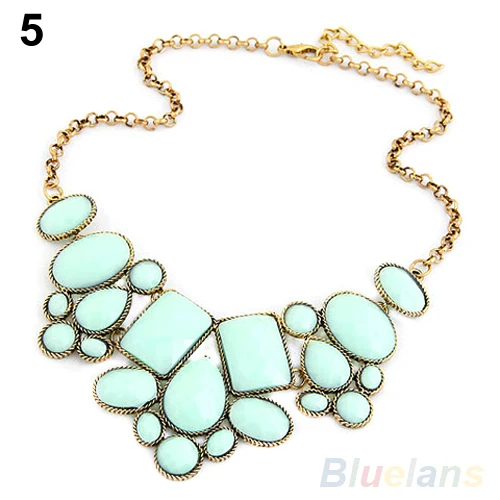 Fashion font b Women s b font Resin Bubble font b Pendant b font Collar Chain