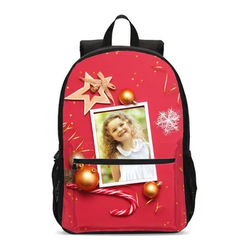 

Backpacks For Girls Boys Angel Christmas Gift Customized 3D Printing Bookbag Teenager School Bag Laptop Backbag Mochila Escolar