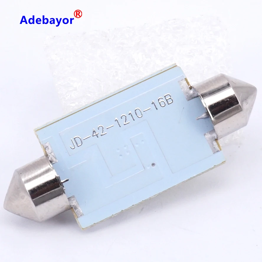 100 шт. 41 мм 16 SMD Белая купольная гирлянда светодиодный светильник лампа