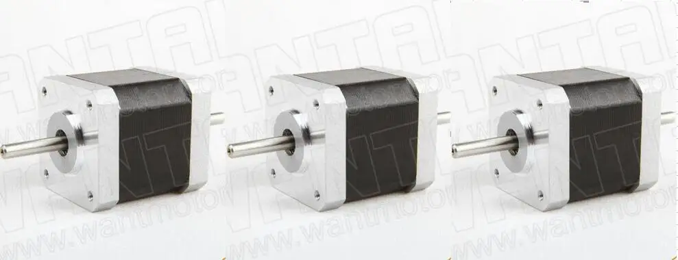 

Бесплатная доставка! 3 шт. Nema17 двойной вал 42BYGHW811B 0.48N. m (70oz-in) 48 мм 2.5A 3,1 V 3D принтер, ЧПУ Мини Мотор шаг Роботизированный