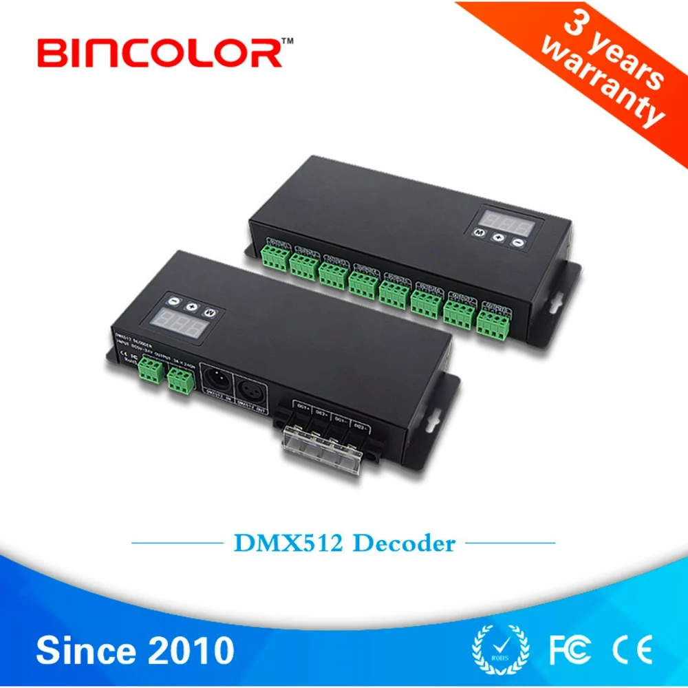 DMX512/1990 декодер сигналов драйвер 24 способами Channle 3A * 24CH DMX512 светодиодный декодер RGB контроллер DC12V/860 W BC-824 DC5V-24V