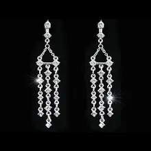 Павлин звезда крупные свисающие серьги использовать австрийский кристалл CSE209