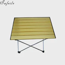 SUFEIL Multi-purpose outdoor folding table EAerospace Aluminum Outdoors Folding Camping Table D50