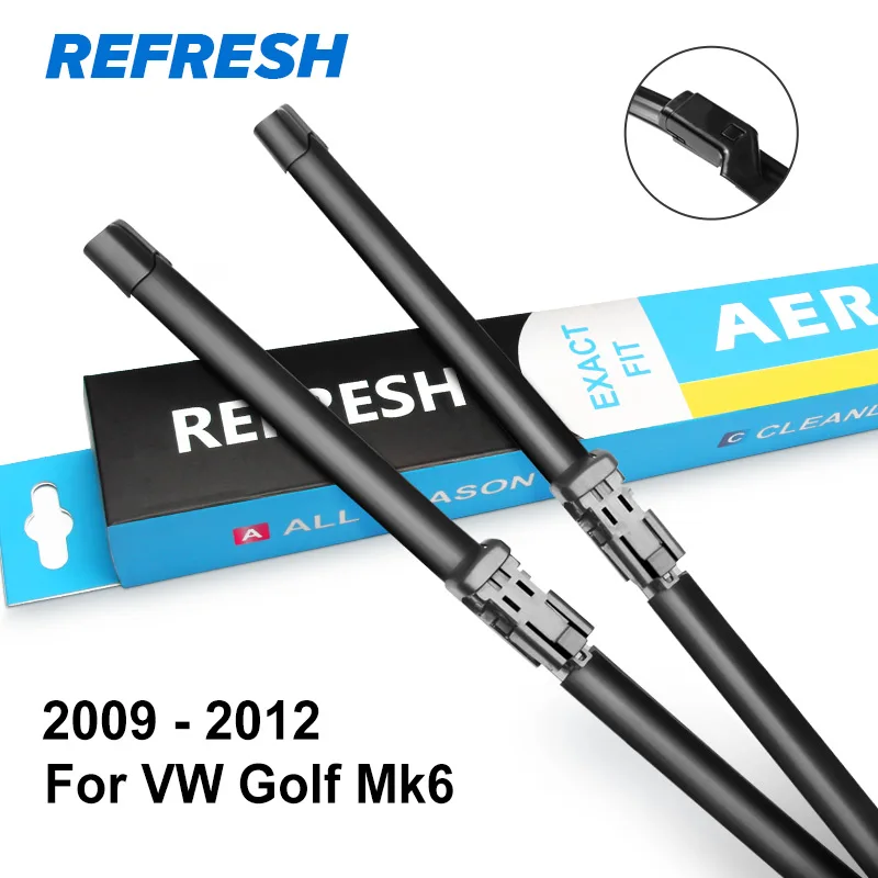 REFRESH Щетки стеклоочистителя для Volkswagen VW Golf Mk4 / Mk5 / Mk6 / Mk7 Модельный год с 2002 по год - Цвет: 2009 - 2012 ( Mk6 )