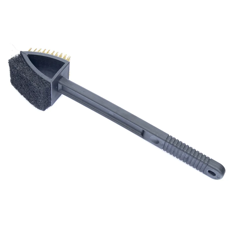 

3 in 1 Barbecue Cleaning Brush Durable BBQ Grill Cleaner Steel Wire Sponge Shovel Set Outdoor Cooking Tools 1Pcs