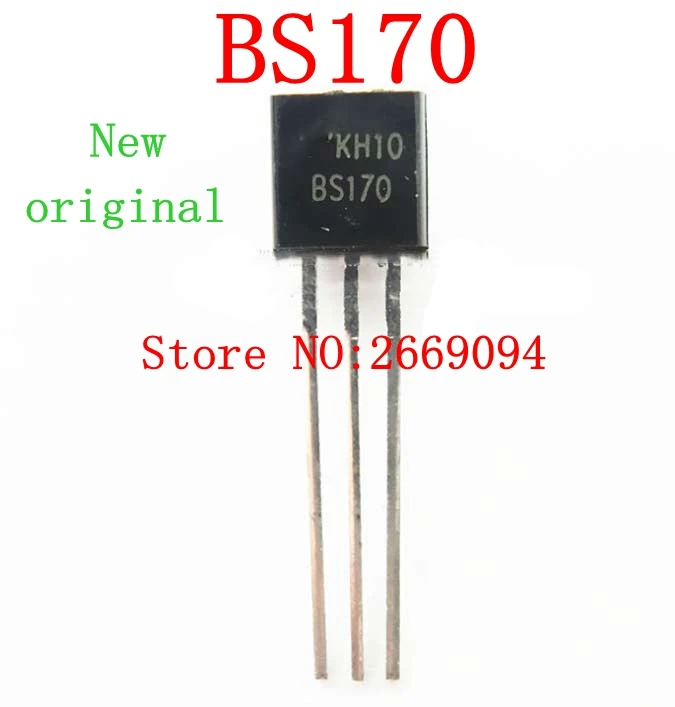 10pcs BS170 TO-92 MOSFET N-CH 60V 500mA New