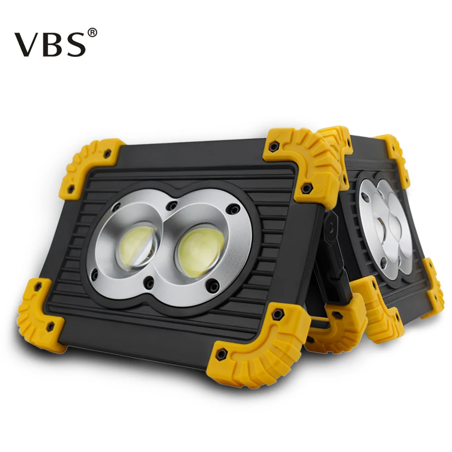 

LED Portable Spotlight 20W 400LM Rechargeable Outdoor Emergency Lawn Work Light Lamp for Camping LED Spotlight Floodlight
