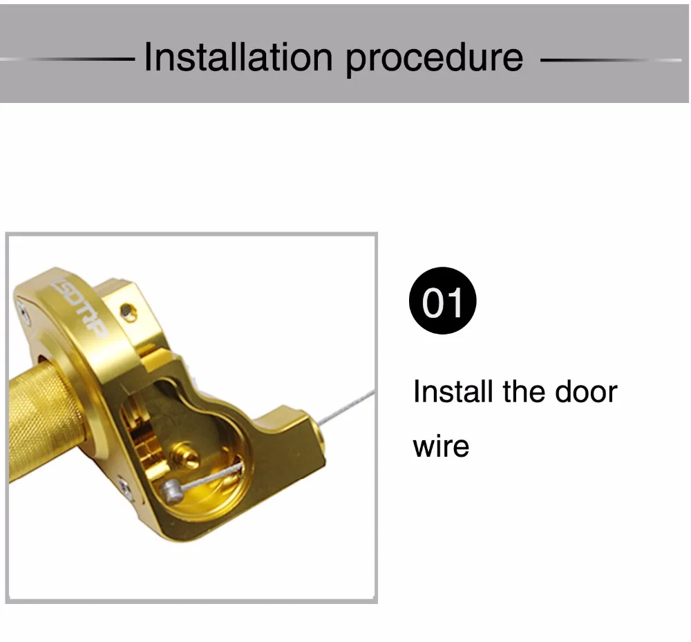 ZSDTRP 7/" CNC алюминиевая ручка дроссельной заслонки твист быстрое действие газ дроссельная заслонка оседает с кабелем для грязи велосипед ямы 50cc 150cc 125cc