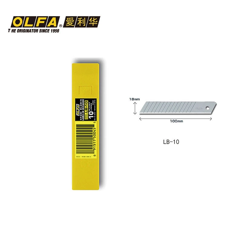 OLFA OL/LB-10/LBB-10, Япония,, импортный, ковер плиссированный, хвостовая отвертка, нож для резки ковровых покрытий - Цвет: see chart