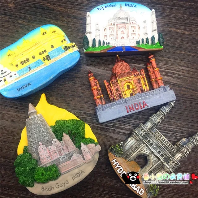 Taj Mahal Hyderabad Gaya India Fridge Tourist Souvenir