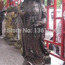 Xd 001080 4" Китай Бронза медь резные Гуаньинь кван юн Будда Скульптура