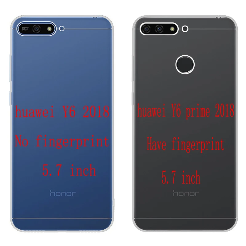 Чехол для Huawei Y6 Prime 2018 Мягкий Силиконовый ТПУ прозрачный чехол с принтом задней