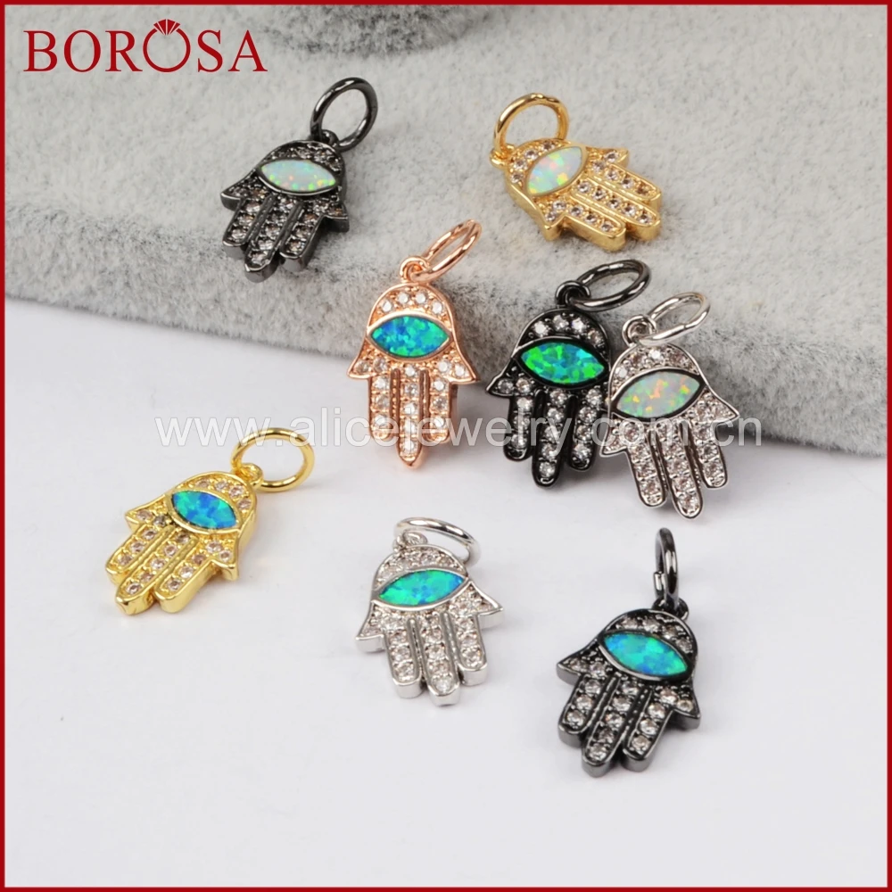 BOROSA 20 шт смешанные цвета кубический циркон Druzy Кулон распорка CZ микро проложить