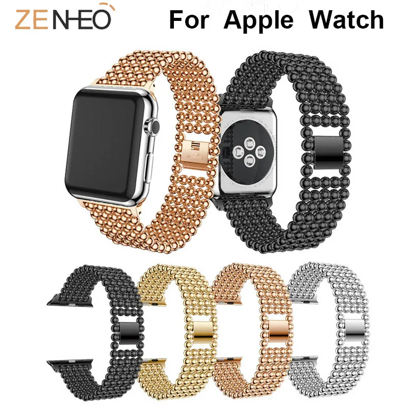 Ремешок металлический для Apple Watch Band Series 3/2/1 38 мм 42 сменный Браслет 4 40 44 | Наручные