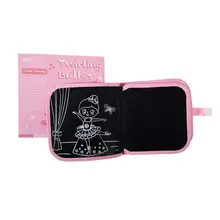 KIDDYCOLOR детская повседневная меловая Раскраска с 4 мелками рециркуляционная меловая книга легко моется для художественных и школьных принадлежностей