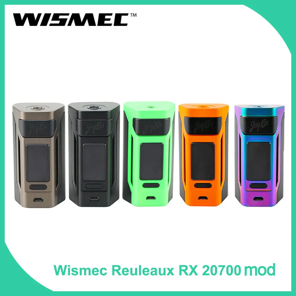 100% Original Wismec Reuleaux RX2 20700 TC Box Mod Electronic Cigarette 1.3 inch display vape mod