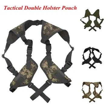 

Left Right Hand Nylon Gun Shoulder Holster Double / Single Holster Pouch for Glock 17 Beretta M9 Universal Gun Conceal Gun Pouch