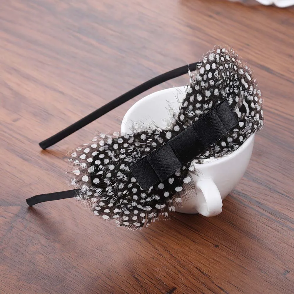

Haimeikang 2019 Korean Version Of The Bow Double Ribbon Feather Headband Hairbands Hair Accessories Hair Headwear