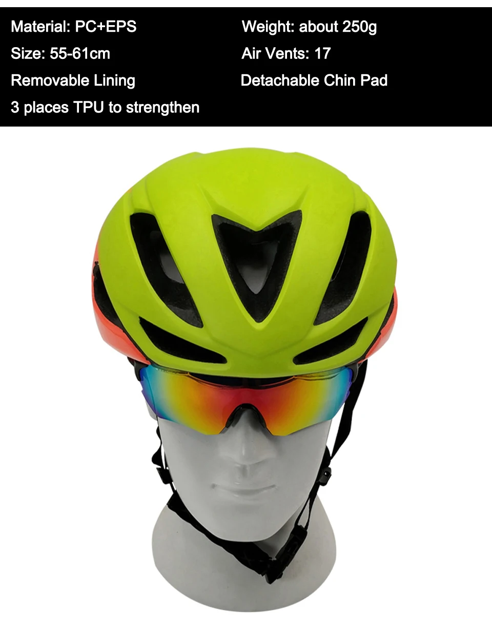 LOCLE фирменный велосипедный шлем сверхлегкий в форме 55-61 см велосипедный шлем дорожный горный шлем MTB PC+ EPS