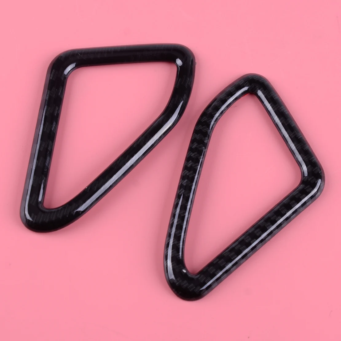 

DWCX 2pcs Carbon Fiber Style Car Upper Air Vent Outlet Cover Trim Frame Sticker Fit For Cadillac ATS-L 2014 2015 2016 2017 2018