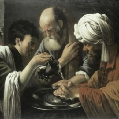Pilate Washing His Hands  Hendrick ter Brugghen (1588-1629/Dutch) Poster Print (18 x 24)