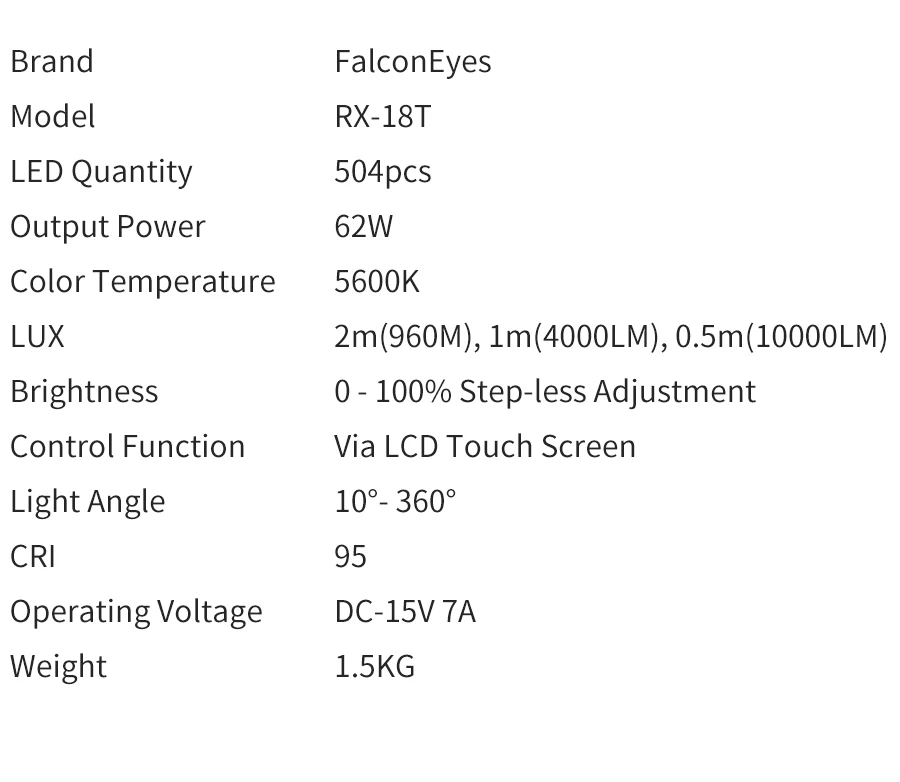 Falcon Eyes 2 шт RX-18T 62 Вт гибкий светодиодный светильник для видеосъемки 504 шт, скручивающаяся тканевая лампа с диффузором+ сумка для переноски на открытом воздухе+ светильник-подставка