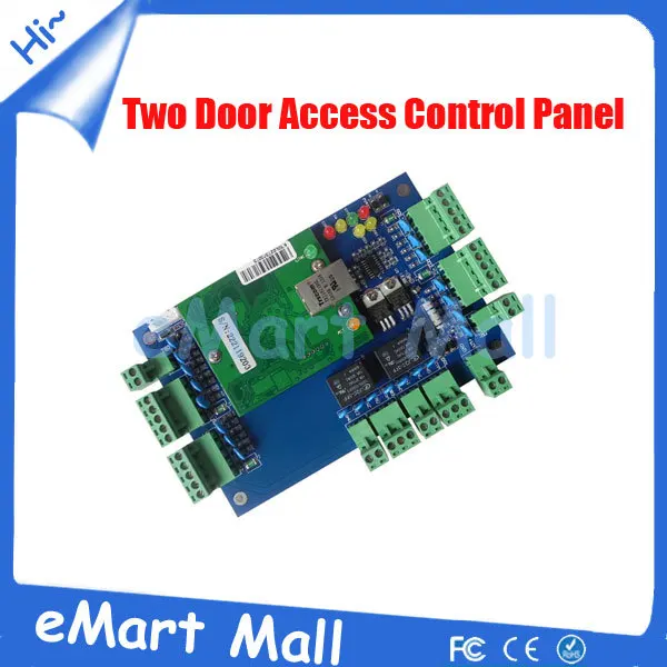 

Free shipping TCP/IP  webserver two door access control board,access control panel for two doors