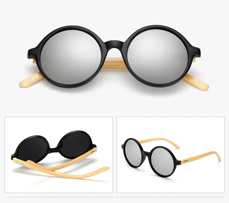black frame silver lens