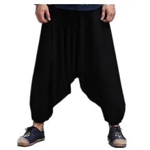 Мужские весенние летние шаровары, мужские повседневные штаны-шаровары для путешествий, свободные штаны с большим шаговым швом, индийские Непальские мешковатые штаны 71907