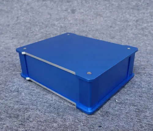 Charming Blue Aluminum Enclosure DAC Audio Chassis Headphone Amp DIY Case