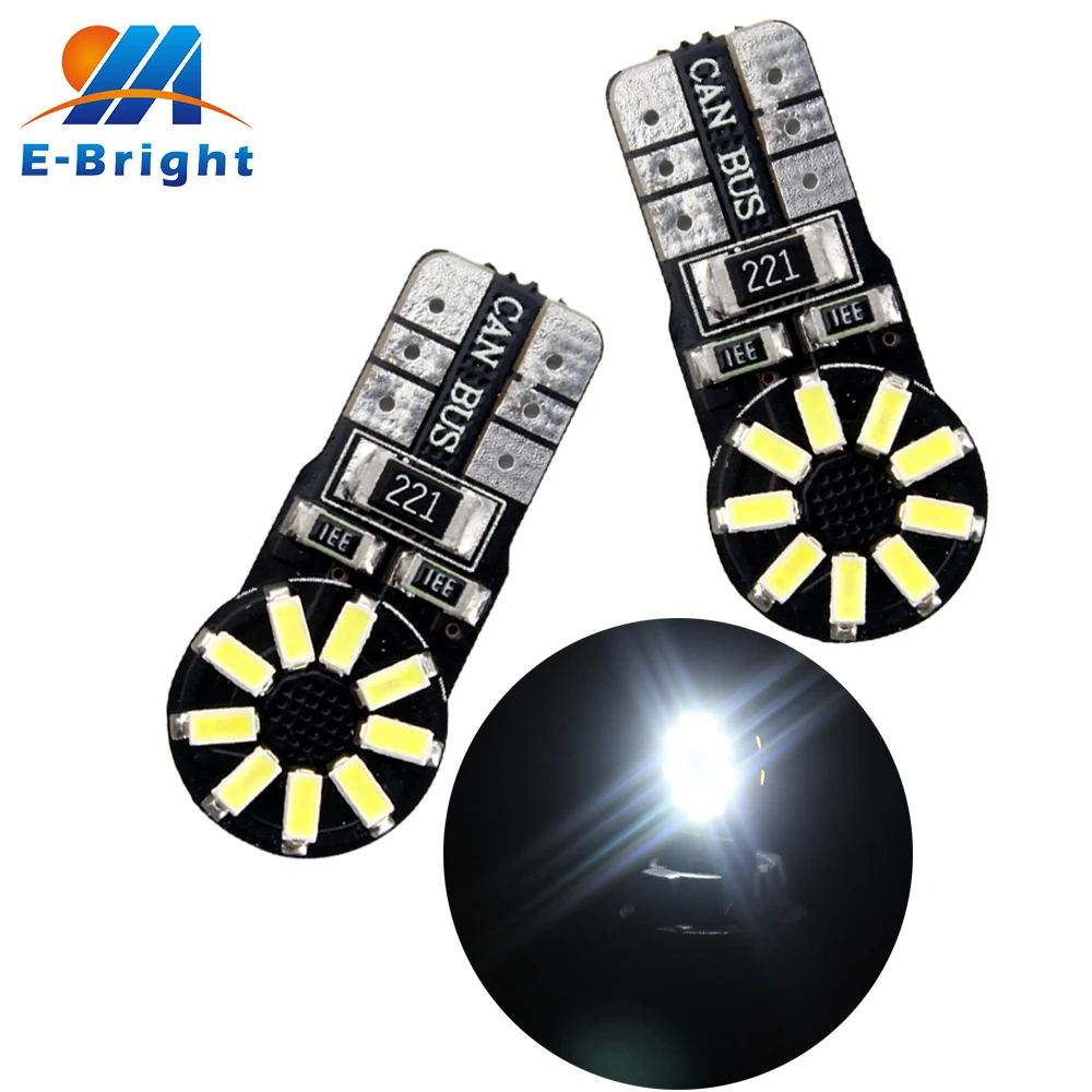 YM E-Bright 20-200 шт./лот Белый T10 W5W 194 3014 18 SMD CAN bus без ошибок светодиодный индикатор