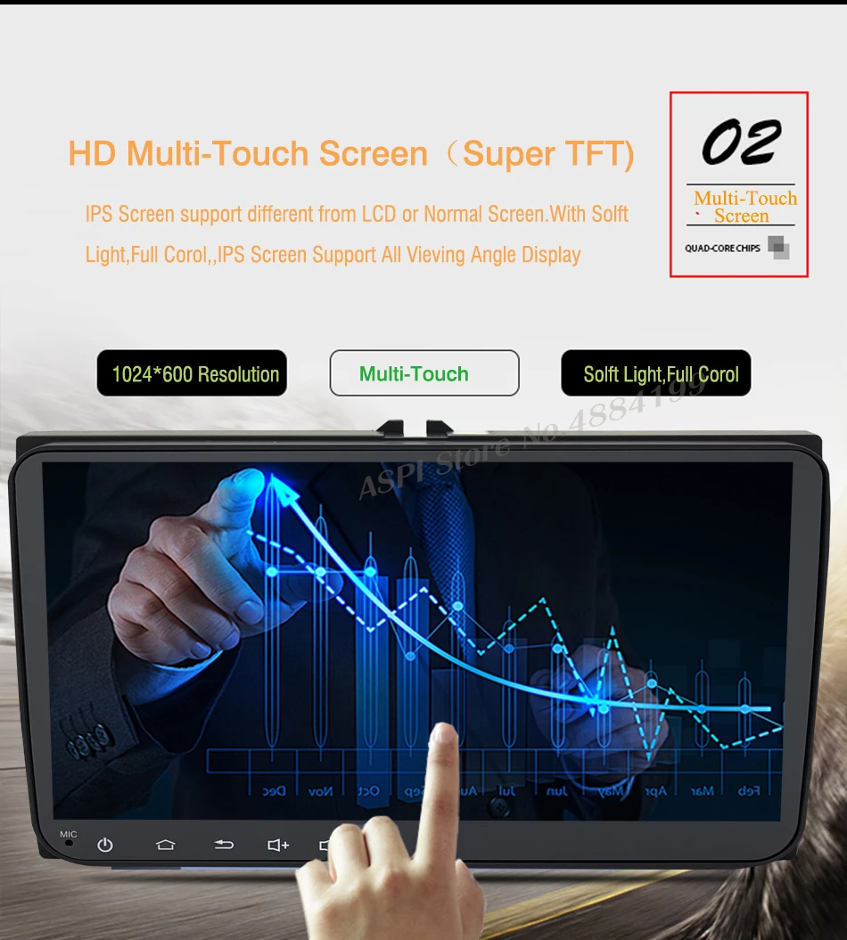 Flash Deal Android 8.1 Car DVD Player GPS for VW T5 Transporter Multivan Touareg with wifi BT Stereo Radio 2