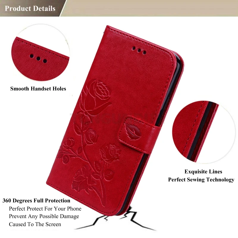 BQ BQ-5500L Advance Case Protection Stand Style PU Leather Flip Silicone Back Cover For BQ 5500L Advance Phone Wallet Capa Bag