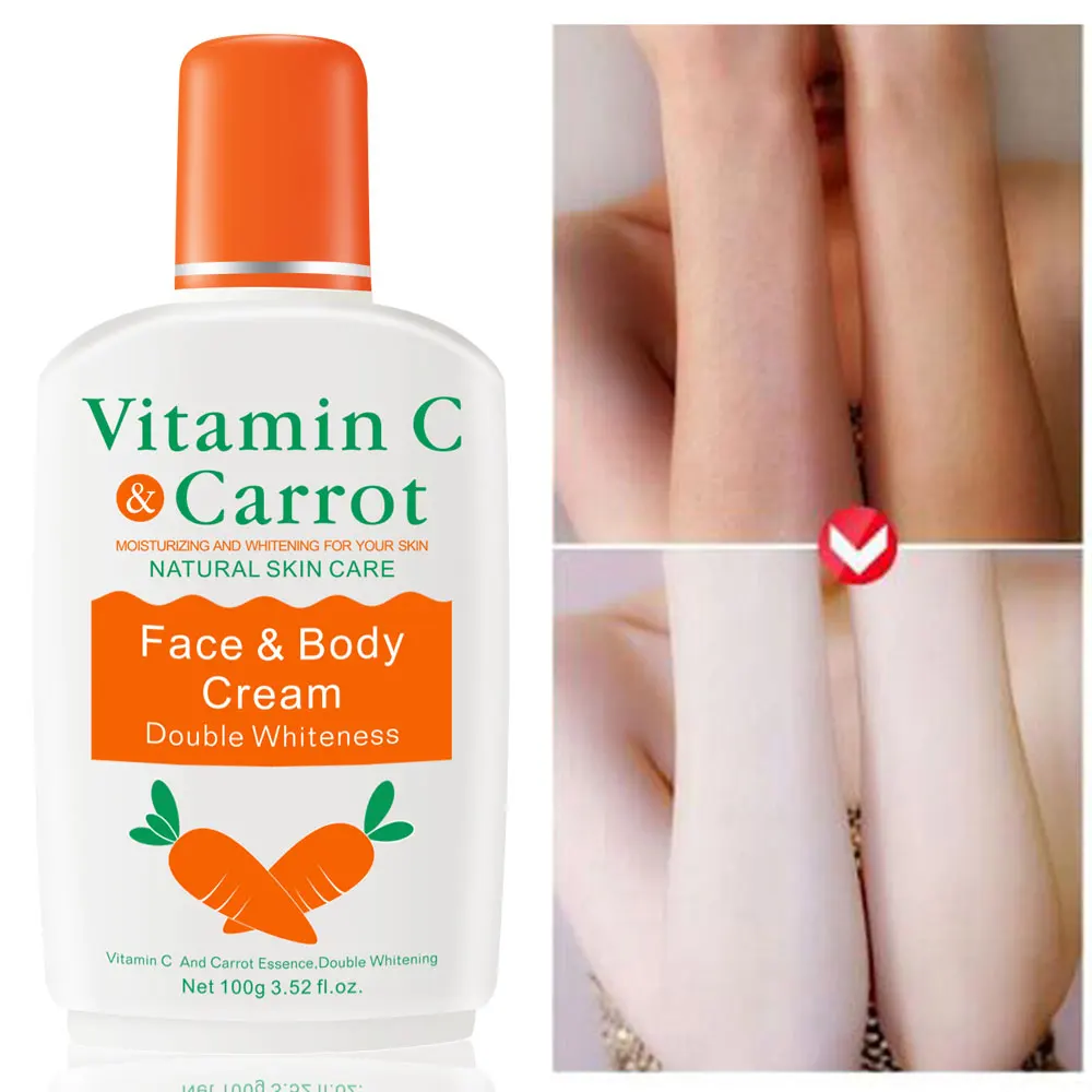 

Vitamin C Carrot Bleaching Face Body Cream skin whitening Moisturizing Body Lotion skin lightening cream
