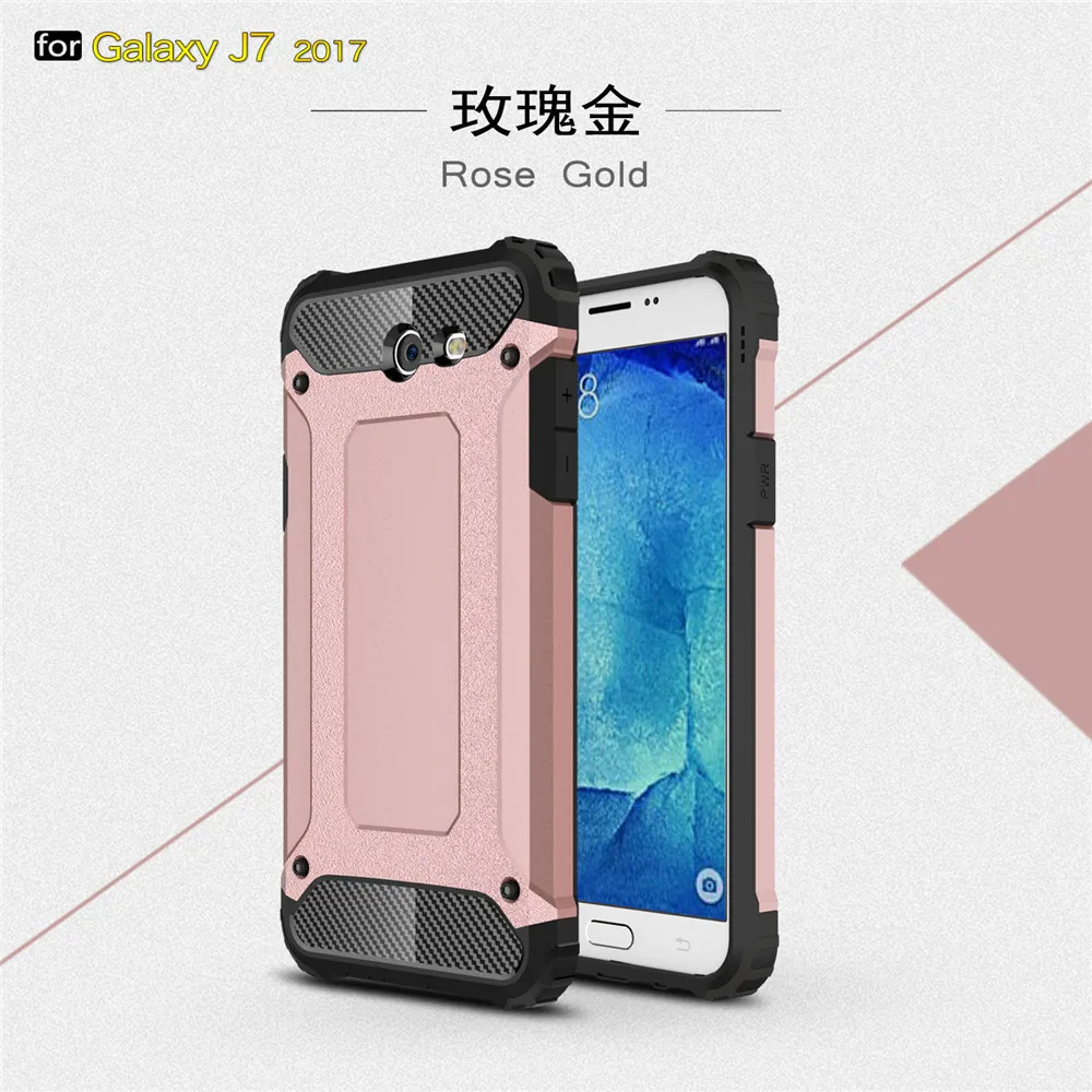 Case For Galaxy J7 2017 Luxury 2 in 1 hard PC + Soft TPU back cover For Samsung Galaxy J7 SM-J730F 2017 Mobile Phone Cases  (17)