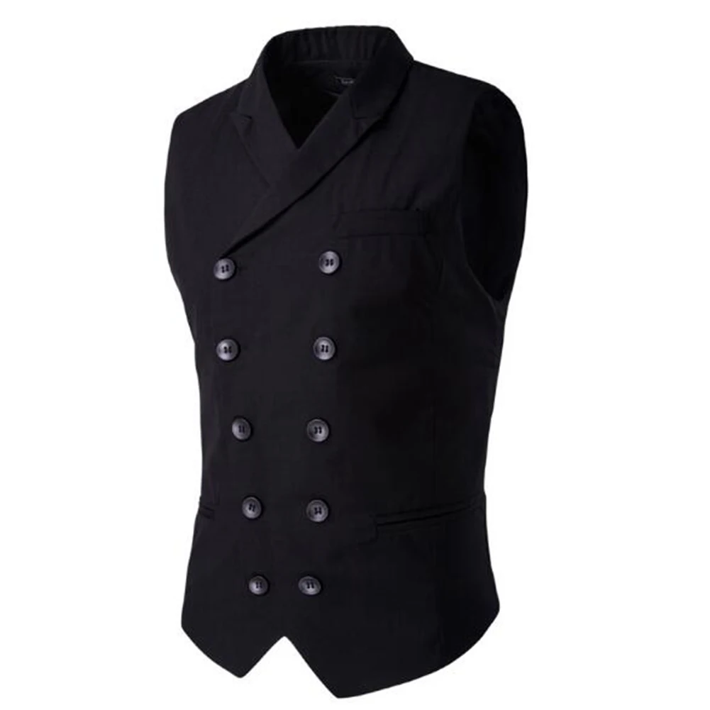 YJSFG HOUSE Fashion Men Vests Formal Casual Business Suits Blazer Male