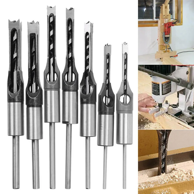 

1pcs Hollow Square Hole Saw Mortiser Chisel Auger Drill Bit Woodworking Tool Woodworking square hole drill *